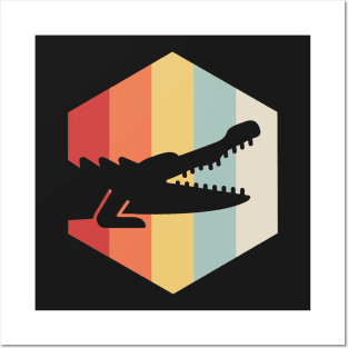 Retro 70s Alligator Posters and Art